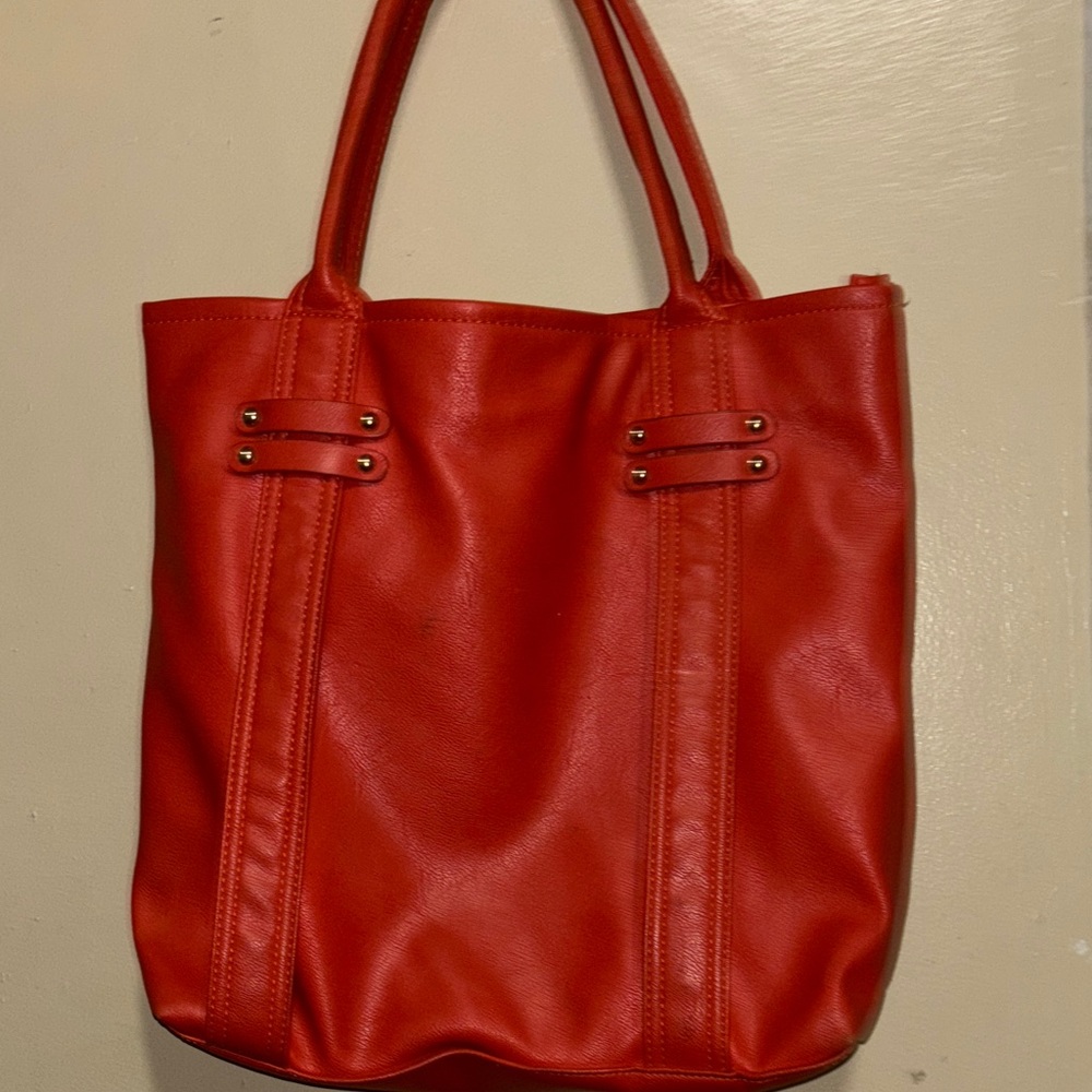 Charming Charlie Vibrant Red Tote Bag - Picture 4 of 4